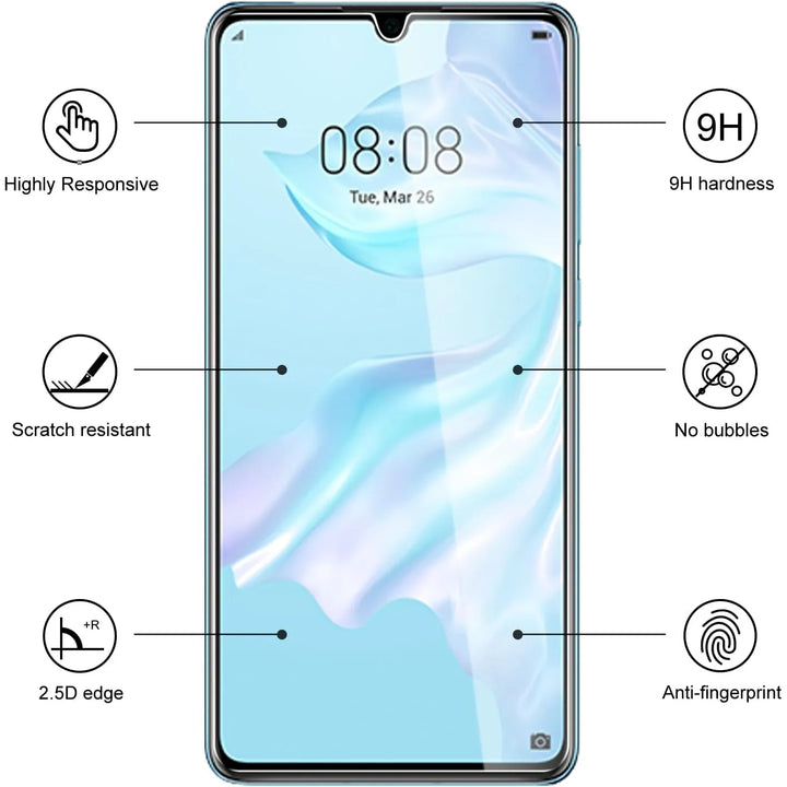 Huawei P30 Screenprotector Tempered Glas – 2-Pack-Ilumina Benelux