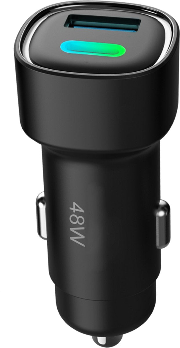 Auto oplader USB – 2 Poorten USB-A & USB-C – Snellader – Sigarettenaansteker-Oplader-Ilumina Benelux