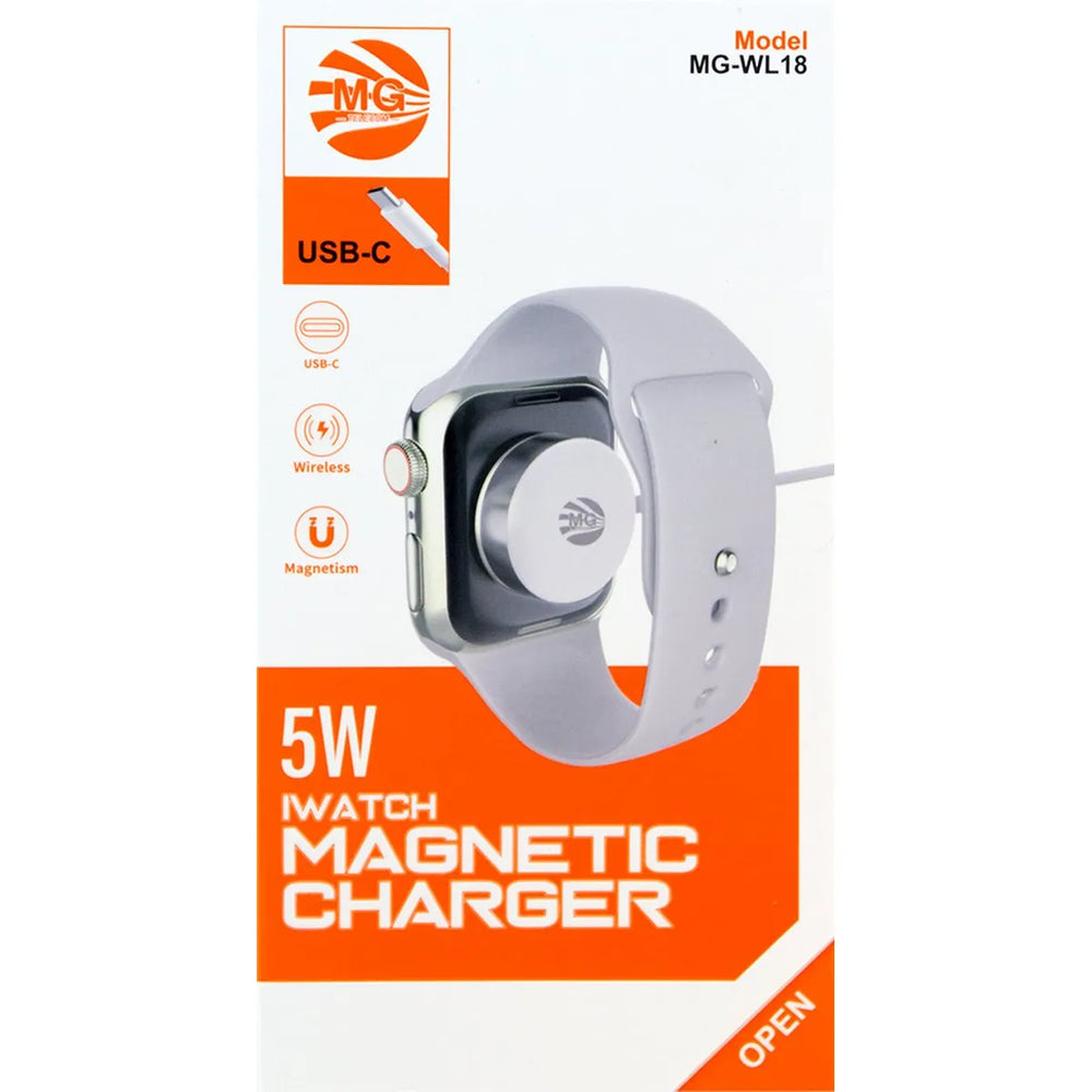 Magnetische Oplader voor Apple Watch – 5W – USB-C – 1 Meter – Wit-Ilumina Benelux