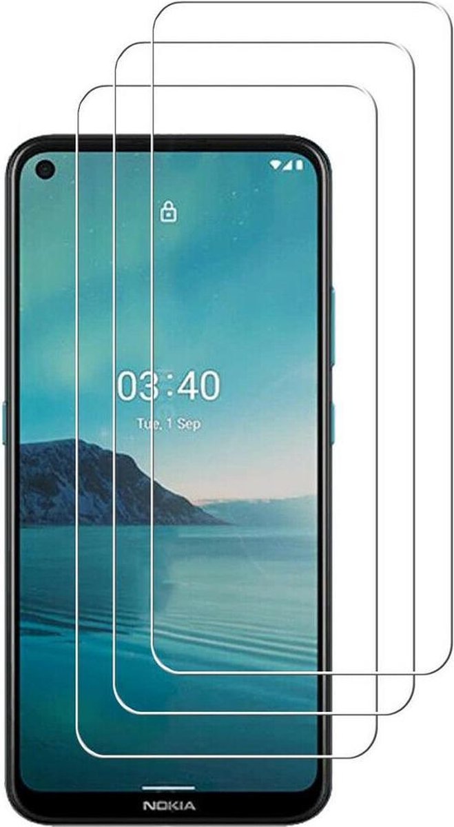Nokia 3.4 Screenprotector Gehard 9H – Anti-kras – 3-Pack-Ilumina Benelux