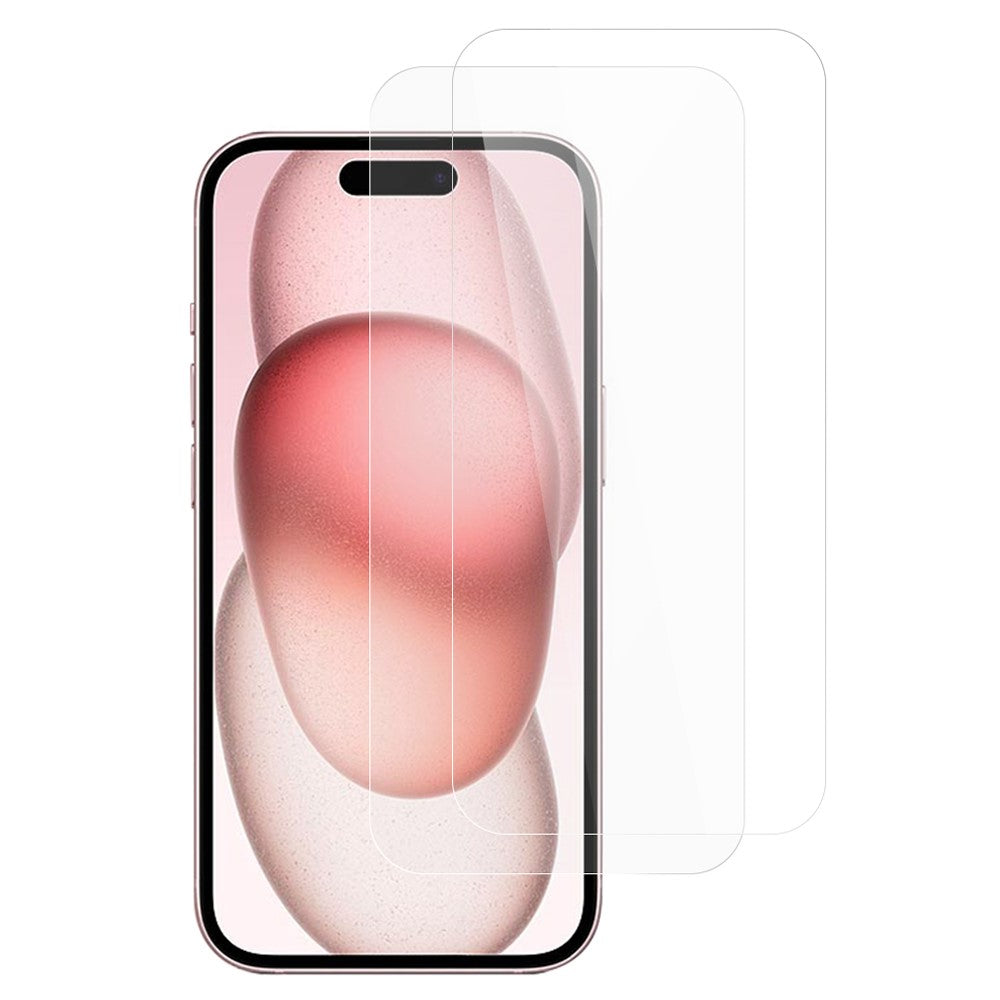 iPhone 15 Screenprotector Gehard Glas 9H – Anti Kras – 2-Pack-Ilumina Benelux