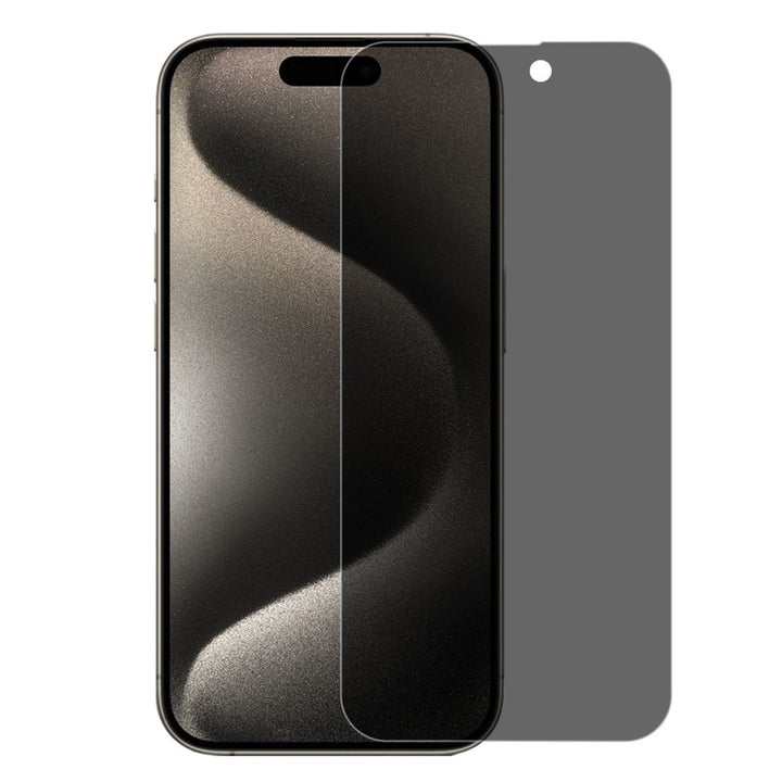 iPhone 15 Pro Max Screenprotector Privacy Full Cover – 9H Gehard Glas – 5x-Ilumina Benelux