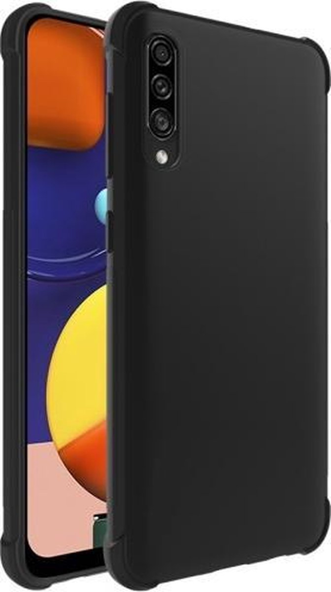 Shockproof Soft TPU hoesje zwart Silicone Case Geschikt voor: Samsung Galaxy A01