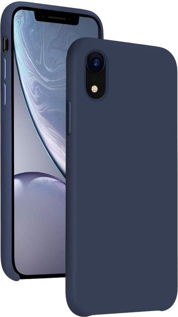iPhone XS Max Hoesjes – Siliconen Backcover – Soft Silicone – Blauw-Ilumina Benelux