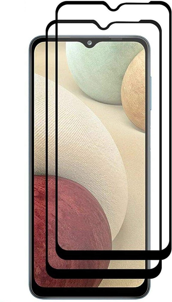 Samsung Galaxy A12 5G Screenprotector Gehard 9H Full Cover – 2-Pack-Ilumina Benelux