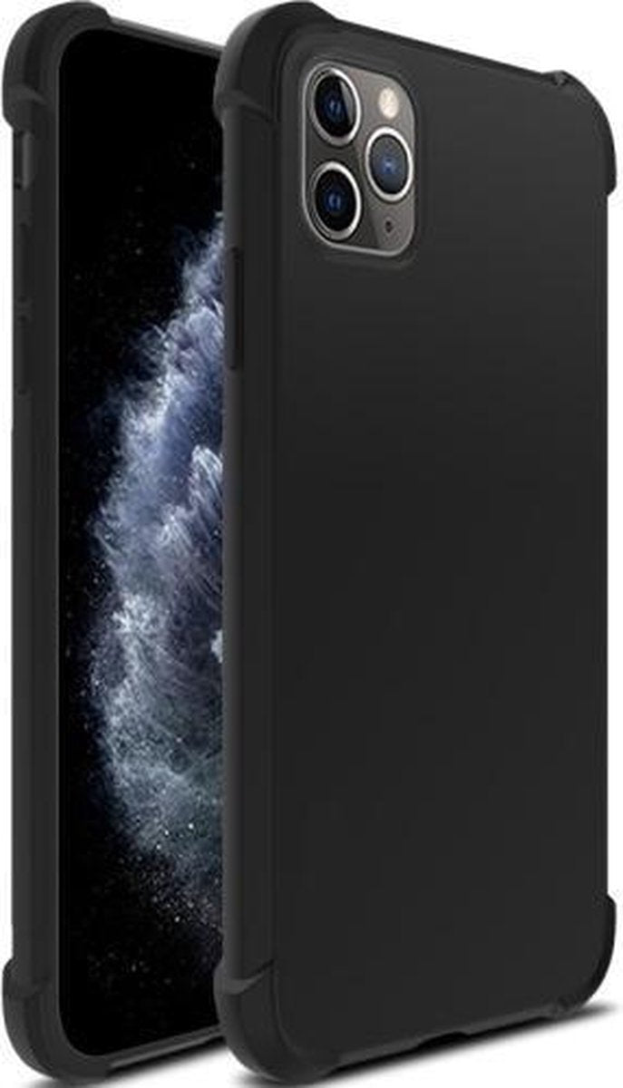 iPhone 12 Pro Hoesjes – Soft TPU Siliconen Backcover – Schokbestendig – Zwart-Ilumina Benelux