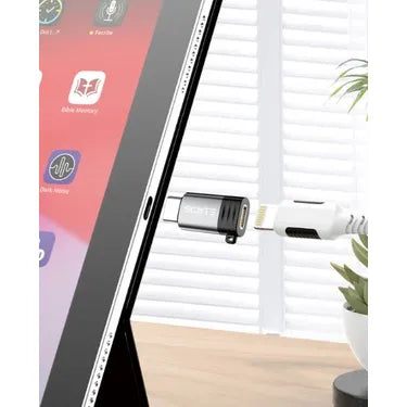 Lightning naar USB-C OTG Adapter - Lightning Female naar USB-C Male - 480 Mbps Dataoverdracht - Geschikt voor USB-C Smartphones, Tablets & Laptops-Ilumina Benelux