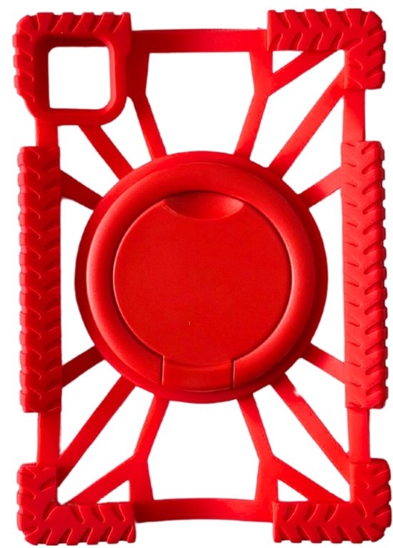 7-8 inch tablets – Siliconen beschermhoes – Flexibel – Rood-Tablethoesjes-Ilumina Benelux