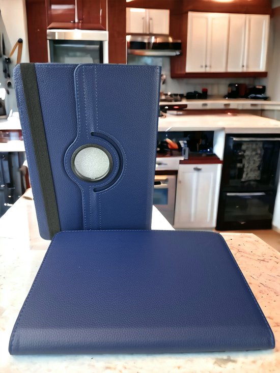 7 inch Tablet Hoesjes – 360° draaibaar Multi-Stand – Universeel – Donkerblauw-Tablethoesjes-Ilumina Benelux