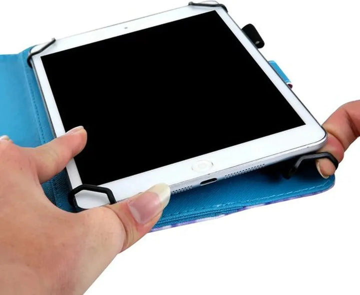 7 inch Tablet Hoesjes – 360° draaibaar – Multi-stand Standfunctie – Grijs-Tablethoesjes-Ilumina Benelux
