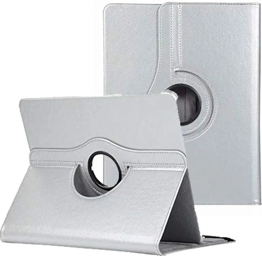 7 inch Tablet – Multi Stand Case Hoesjes – 360° draaibaar – Standfunctie – Zilver-Tablethoesjes-Ilumina Benelux