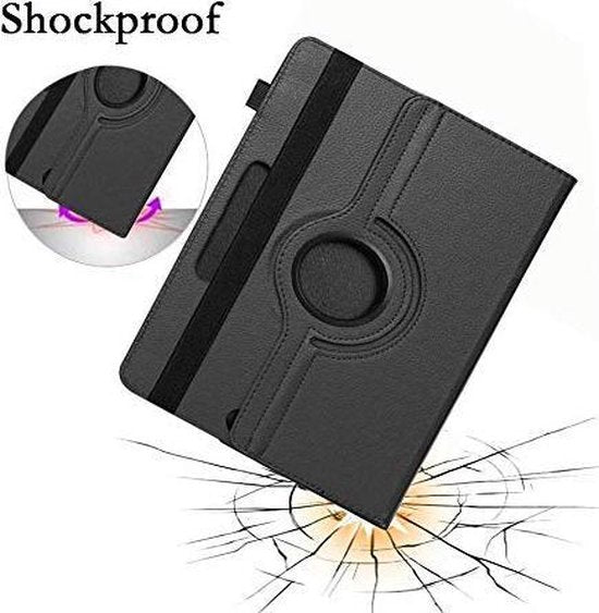 7 inch tablet Hoesjes – 360° draaibaar – Standfunctie – Zwart-Tablethoesjes-Ilumina Benelux