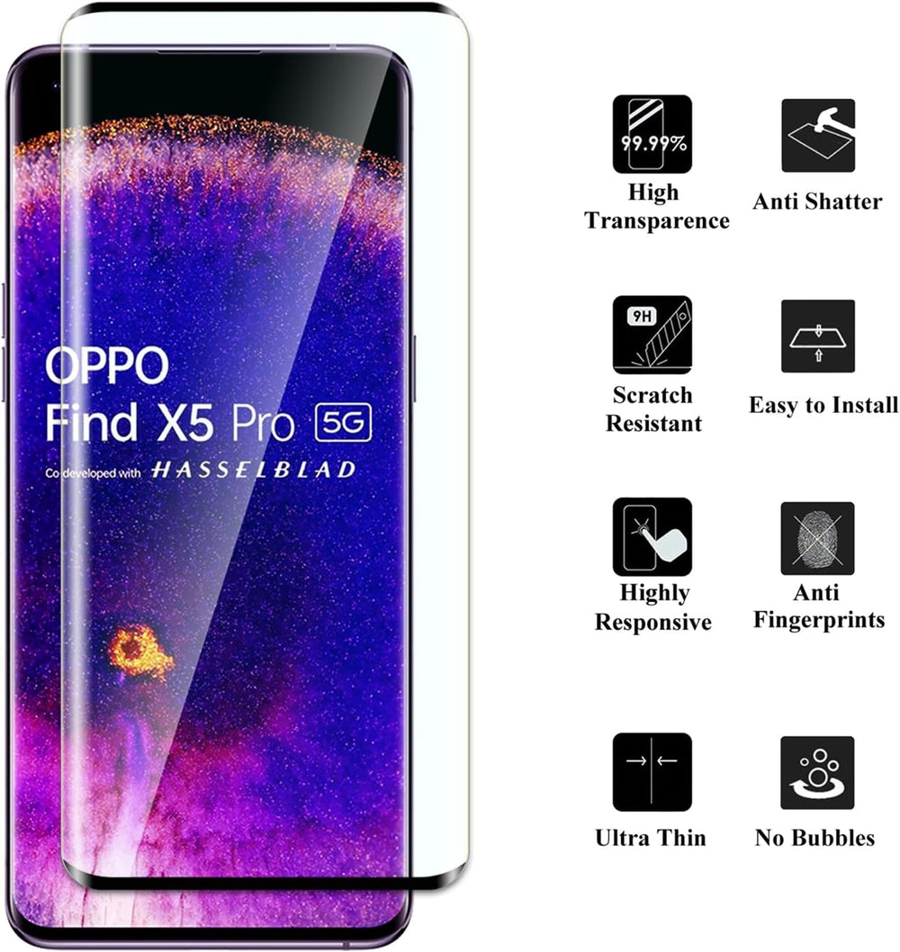 Oppo Find X5 Pro Screenprotector Full Tempered Glas-Ilumina Benelux