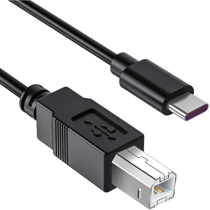 USB-C naar USB-B Printerkabel / MIDI Kabel – 1.8 Meter – Geschikt voor Printer, Piano, DAC & DJ Controller-Ilumina Benelux