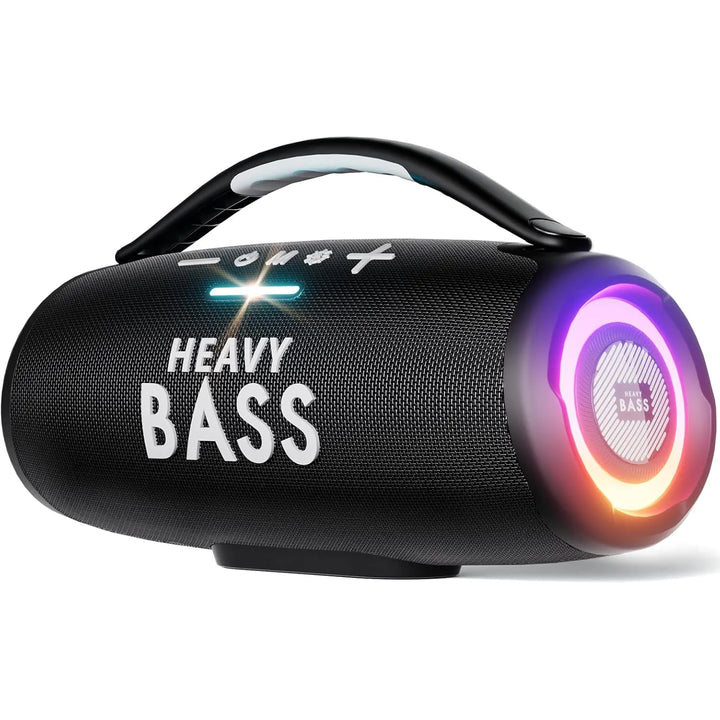 HEAVY BASS Bluetooth Speaker 80W – Draadloze Party Speaker – 10000mAh Batterij – RGB Verlichting – IPX6 Waterbestendig-Ilumina Benelux