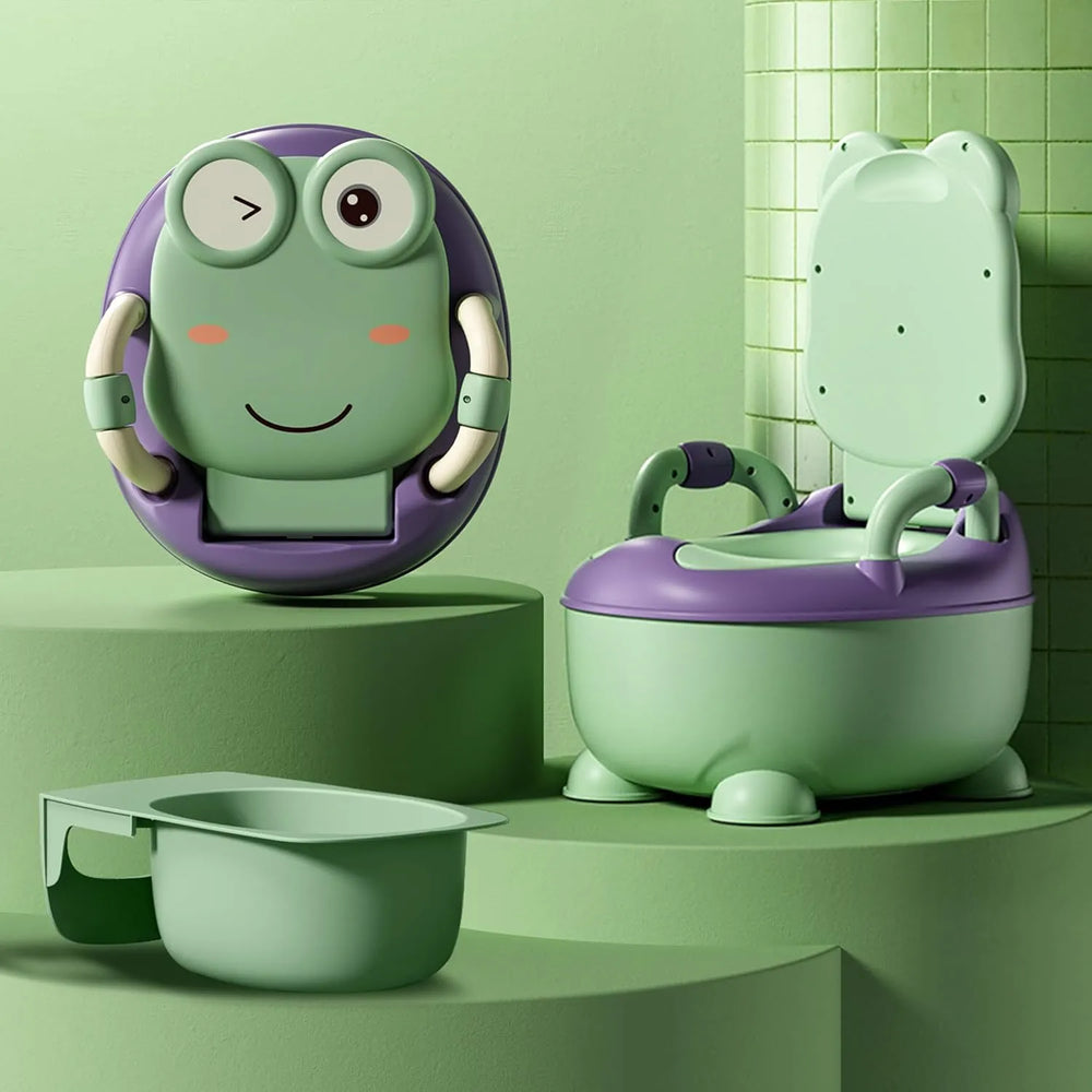 Plaspotje peuter - Toilettrainer met deksel - Kind WC verkleiner - Voor jongen & meisje - Roze-Ilumina Benelux