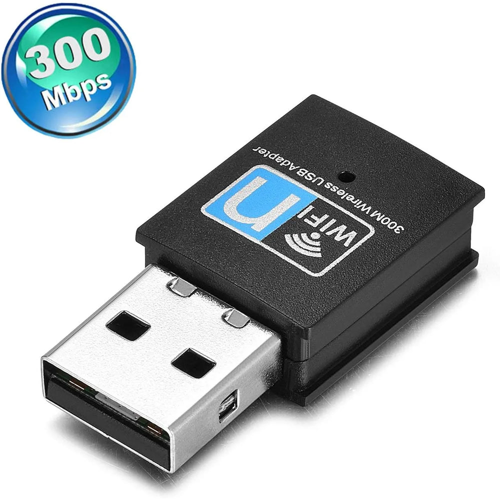 USB WiFi Adapter 300 Mbps - Draadloze USB Netwerkadapter - WiFi Dongle - IEEE 802.11b/g/n - Windows, Mac & Linux-Ilumina Benelux