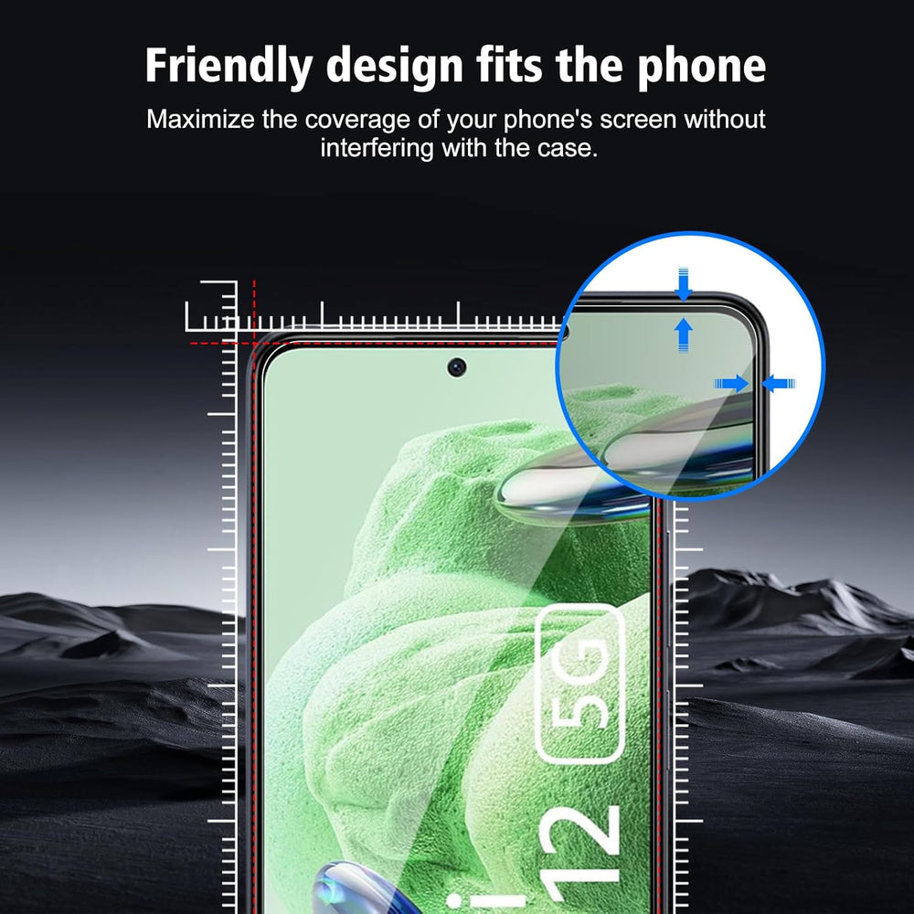 Xiaomi Redmi Note 12 4G/5G Screenprotector Tempered Glas-Ilumina Benelux