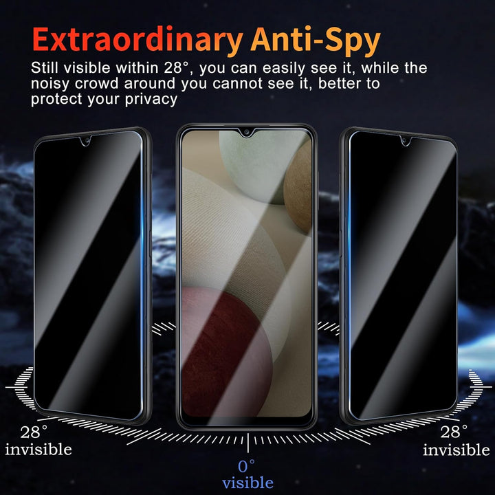 Samsung Galaxy A22 4G Privacy Screenprotector Glas – Anti-kras-Ilumina Benelux