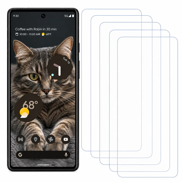Google Pixel 6 – Screenprotector – 5-Pack Tempered Glas-Ilumina Benelux