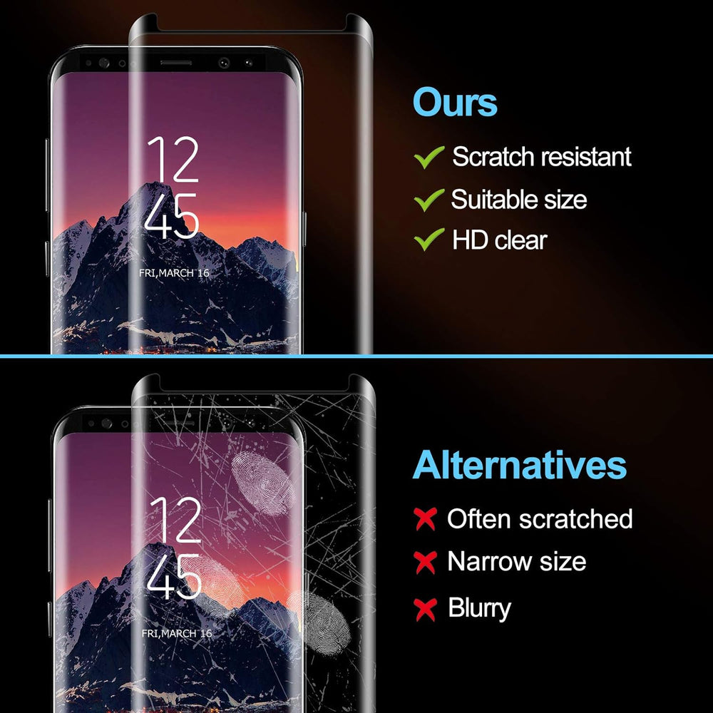 Samsung Galaxy S9 Plus Screenprotector Glas Full Cover 9H – 5-Pack-Ilumina Benelux