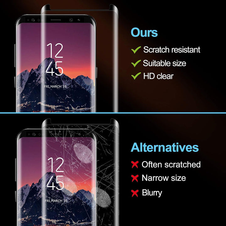 Samsung Galaxy S9 Plus Screenprotector Glas Full Cover 9H – 5-Pack-Ilumina Benelux