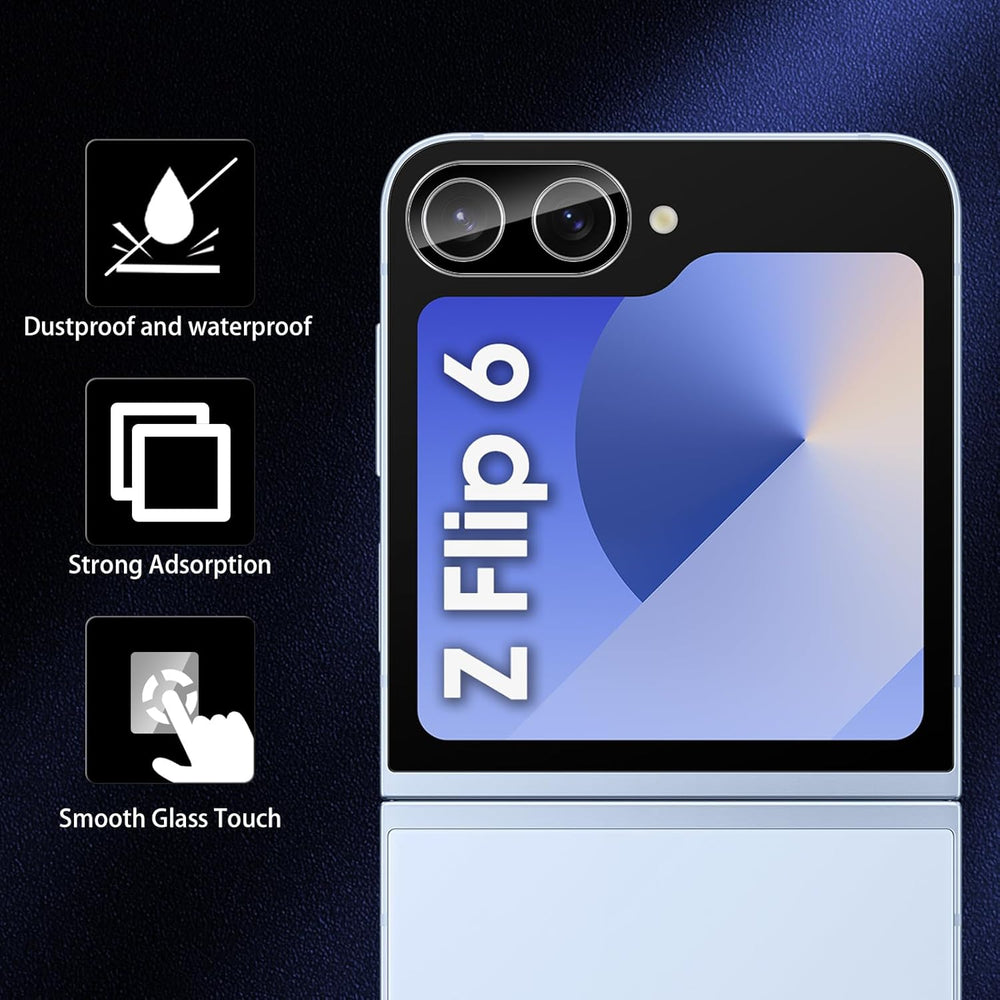 Camera Lens Protector – Samsung Galaxy Z Flip 6 – 9H Glas – 2-Pack-Ilumina Benelux