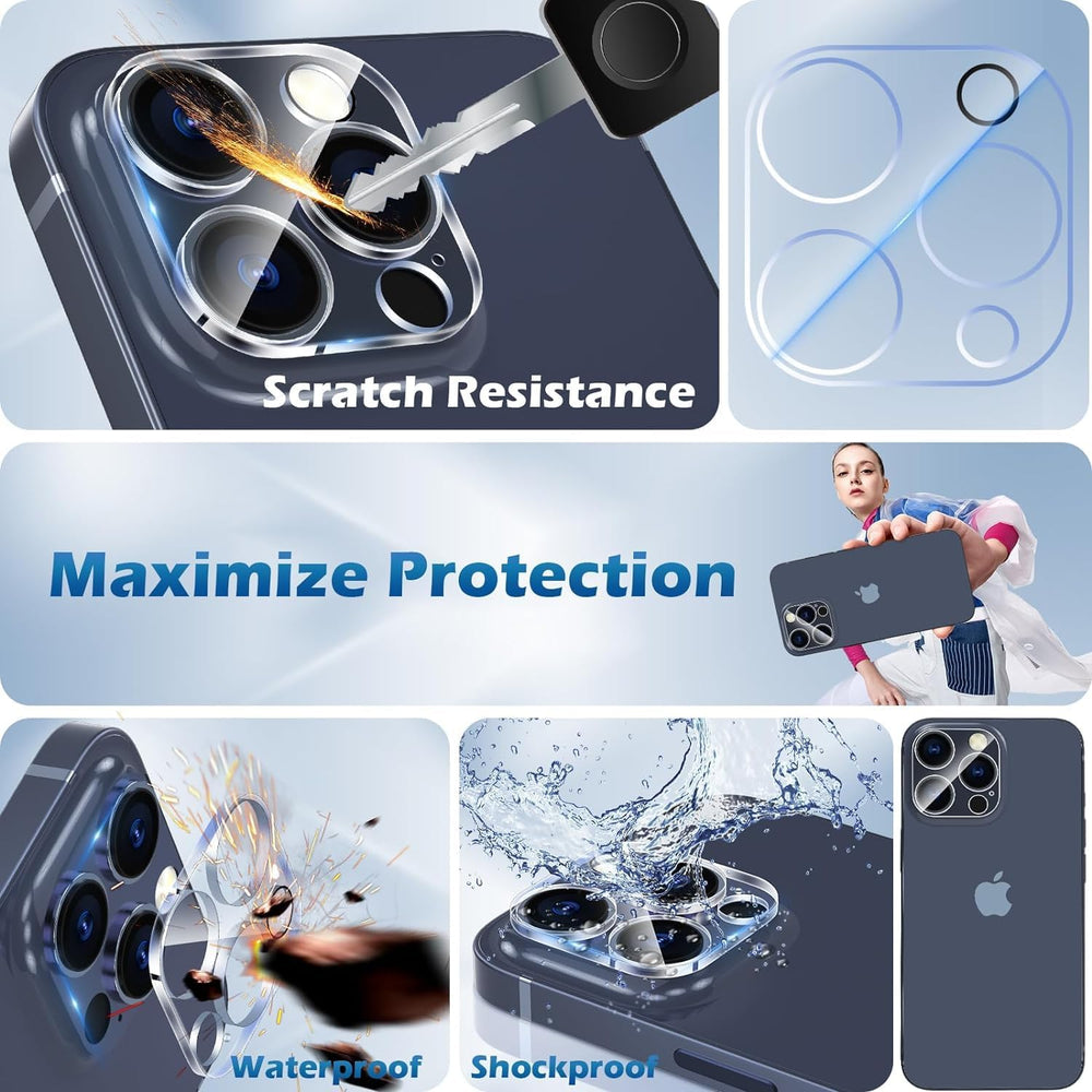 Camera Lens Protector – iPhone 15 Pro – 9H Gehard Glas – 3-Pack-Ilumina Benelux