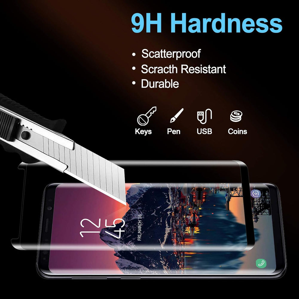 Samsung Galaxy S9 Plus Screenprotector Glas Full Cover 9H – 5-Pack-Ilumina Benelux