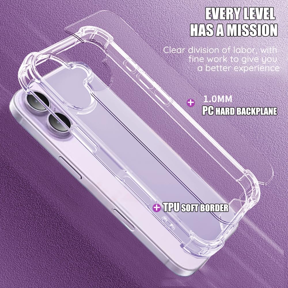 iPhone 17 Hoesjes - Ultra-Hybrid Backcover - Schokbestendig - Crystal Clear Transparant-Ilumina Benelux