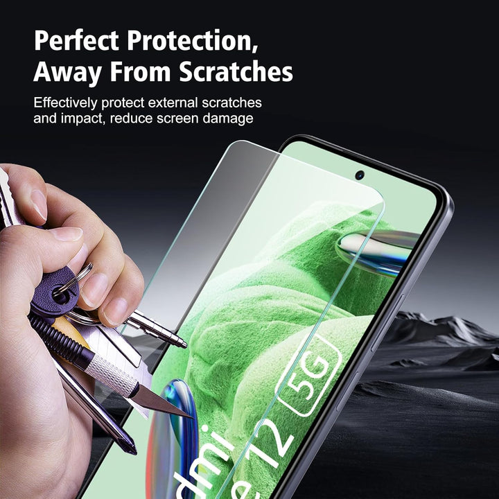 Xiaomi Redmi Note 12 4G/5G Screenprotector Tempered Glas-Ilumina Benelux