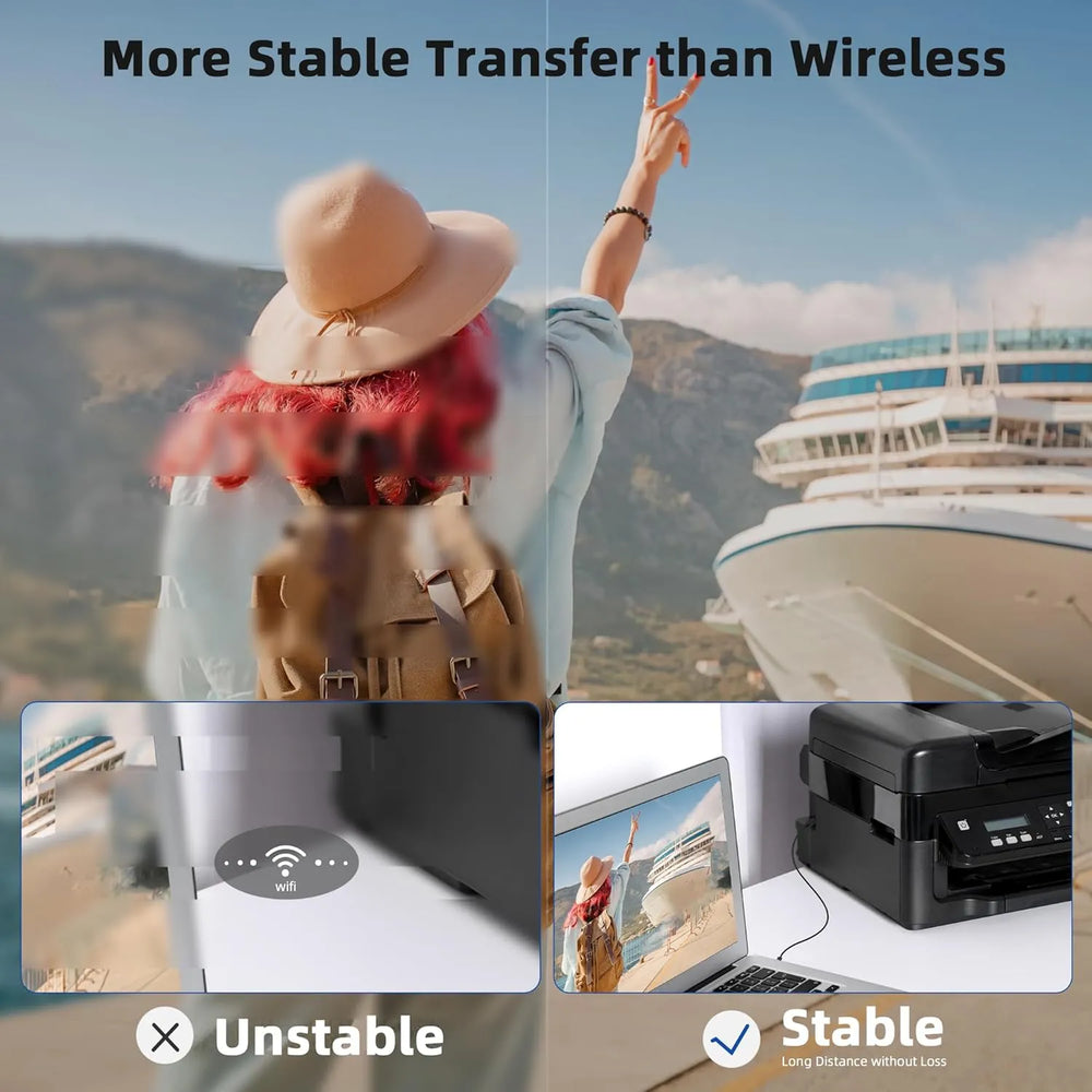 USB-C naar USB-B Printerkabel / MIDI Kabel – 1.8 Meter – Geschikt voor Printer, Piano, DAC & DJ Controller-Ilumina Benelux