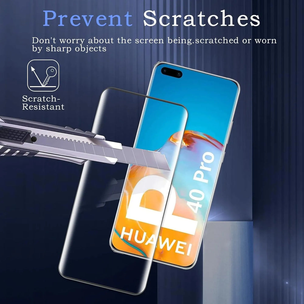 Huawei P40 Pro Screenprotector Glas Gehard 9H Full Cover – 4-Pack-Ilumina Benelux