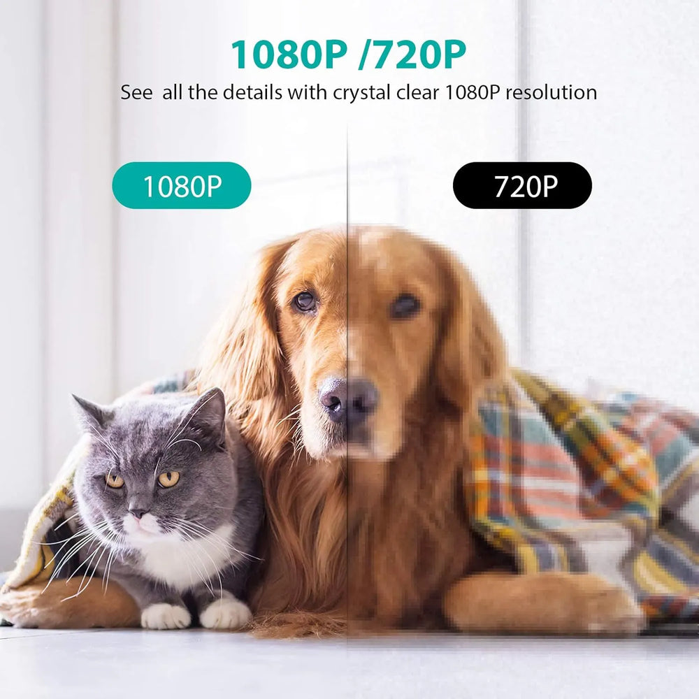 NETVUE Indoor Beveiligingscamera 1080P – WiFi IP Camera met AI Detectie, Nachtzicht & Tweeweg Audio – Zwart
