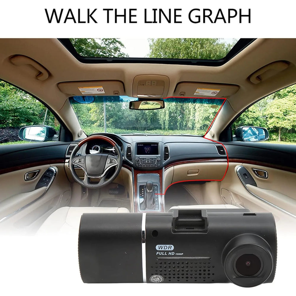 Dashcam Voor & Achter 1080P Full HD – Dual Lens Auto Camera – Nachtzicht – G-Sensor – Loop Recording – 170° Groothoek