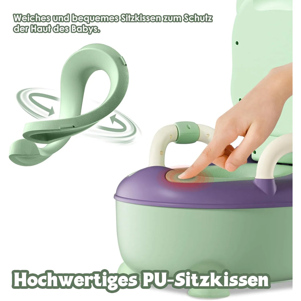 Plaspotje peuter - Toilettrainer met deksel - Kind WC verkleiner - Voor jongen & meisje - Roze-Ilumina Benelux