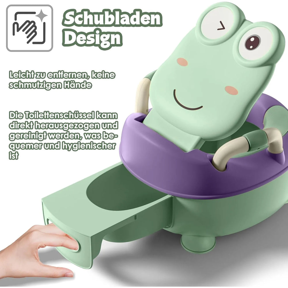 Plaspotje peuter - Toilettrainer met deksel - Kind WC verkleiner - Voor jongen & meisje - Roze-Ilumina Benelux
