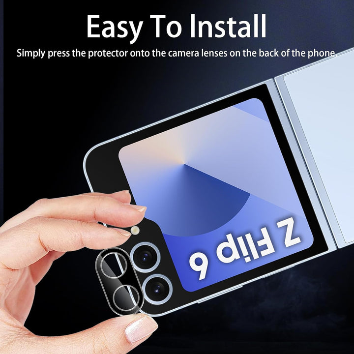 Camera Lens Protector – Samsung Galaxy Z Flip 6 – 9H Glas – 2-Pack-Ilumina Benelux