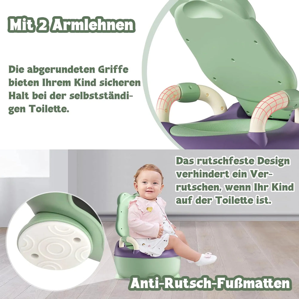 Plaspotje peuter - Toilettrainer met deksel - Kind WC verkleiner - Voor jongen & meisje - Roze-Ilumina Benelux