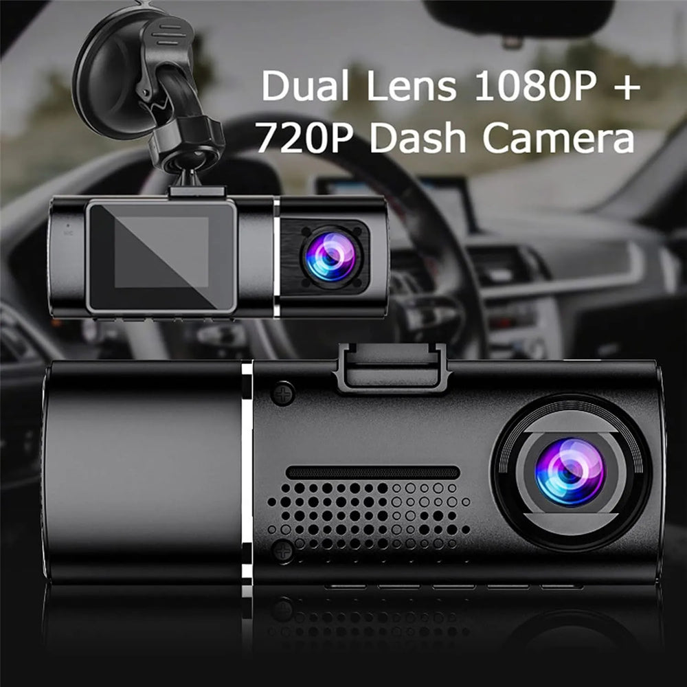 Dashcam Voor & Achter 1080P Full HD – Dual Lens Auto Camera – Nachtzicht – G-Sensor – Loop Recording – 170° Groothoek