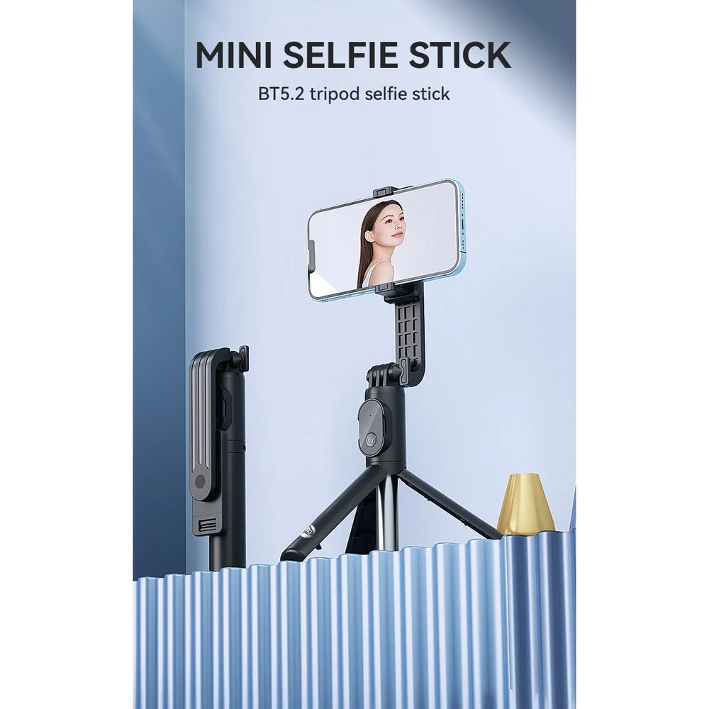 Selfiestick met Statief en Bluetooth Afstandsbediening – 100 cm – Zwart-Ilumina Benelux