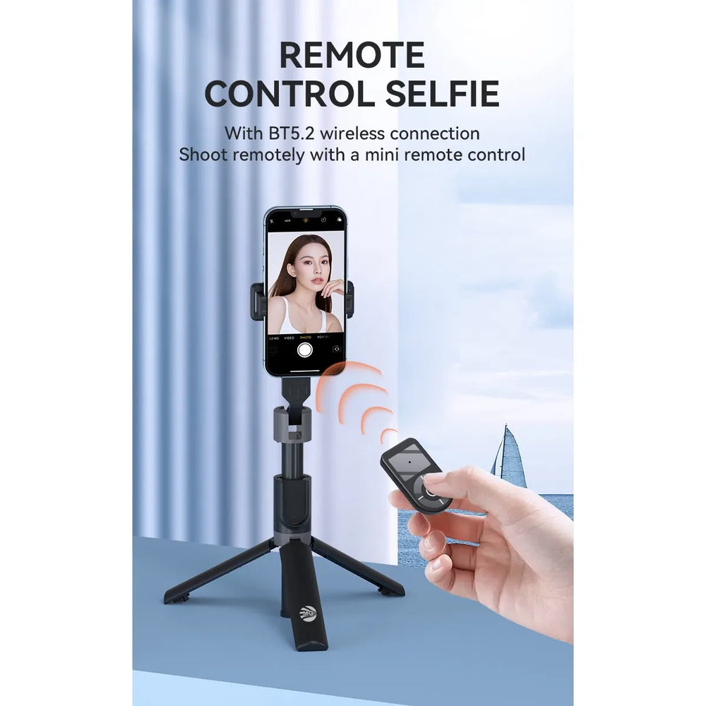 Selfiestick met Statief en Bluetooth Afstandsbediening – 100 cm – Zwart-Ilumina Benelux