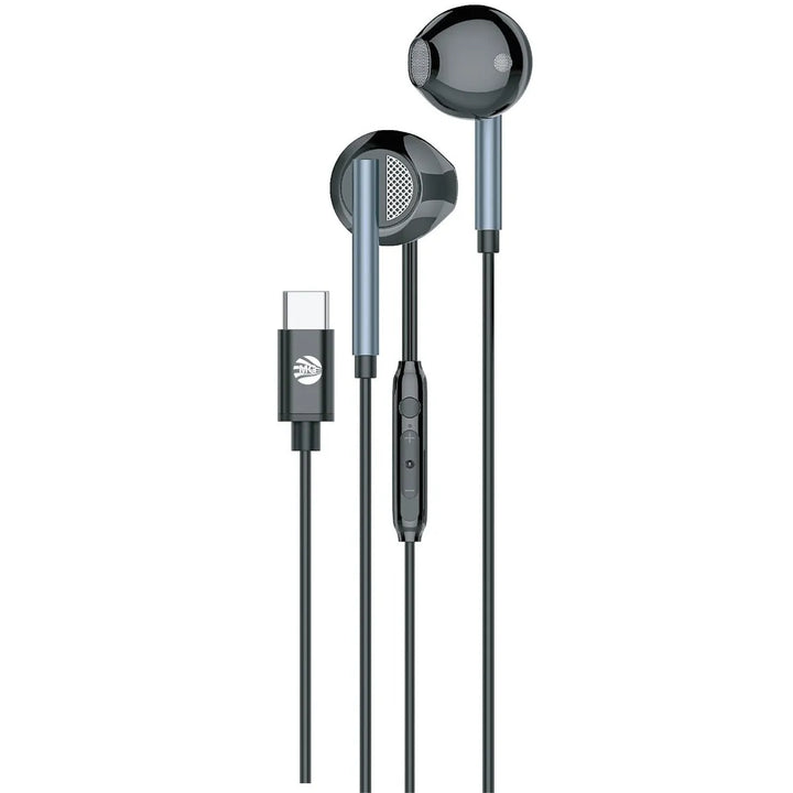 USB-C Oordopjes – Stereo Headset met Microfoon – Zwart-Ilumina Benelux