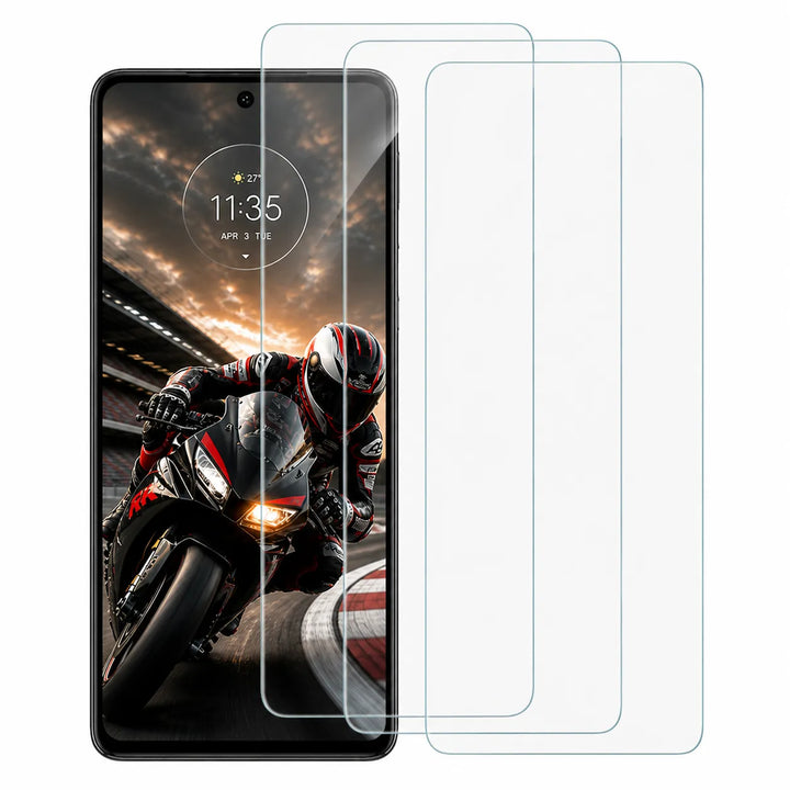 Motorola Moto G35 5G Screenprotector Glas Gehard 9H – 3-Pack-Ilumina Benelux