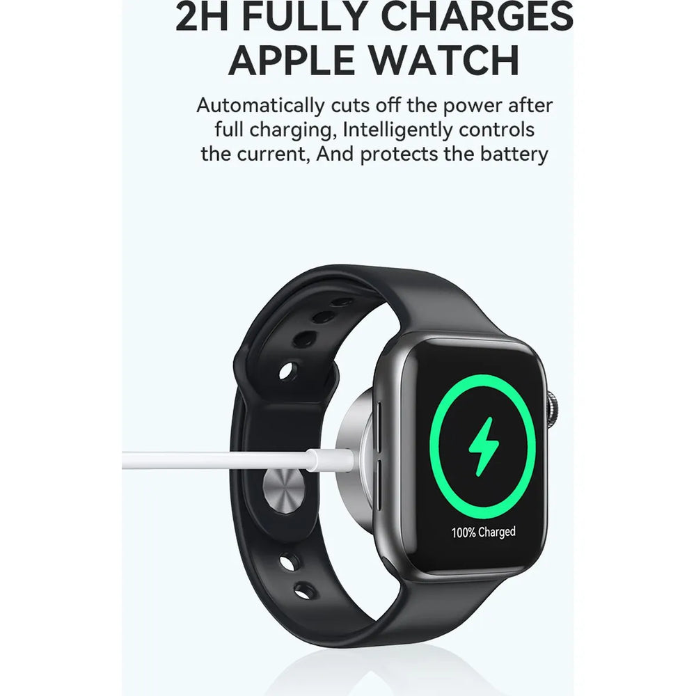 Magnetische Oplader voor Apple Watch – 5W – USB-C – 1 Meter – Wit-Ilumina Benelux