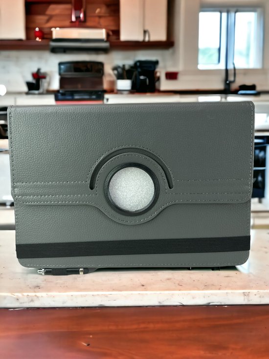 8 inch Tablet Hoesjes – 360° draaibaar – Multi-stand Standfunctie – Grijs-Tablethoesjes-Ilumina Benelux
