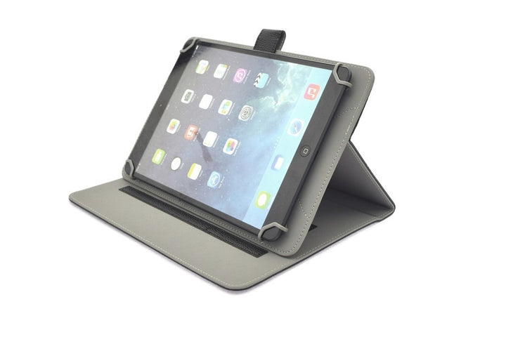 8- inch Universeel tablet of laptop Universeel Pasjeshouder Booktype hoesje - Kunststof - Zwart-Tablethoesjes-Ilumina Benelux