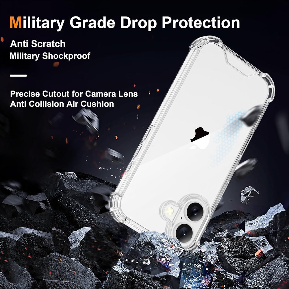 iPhone 17 Hoesjes - Ultra-Hybrid Backcover - Schokbestendig - Crystal Clear Transparant-Ilumina Benelux