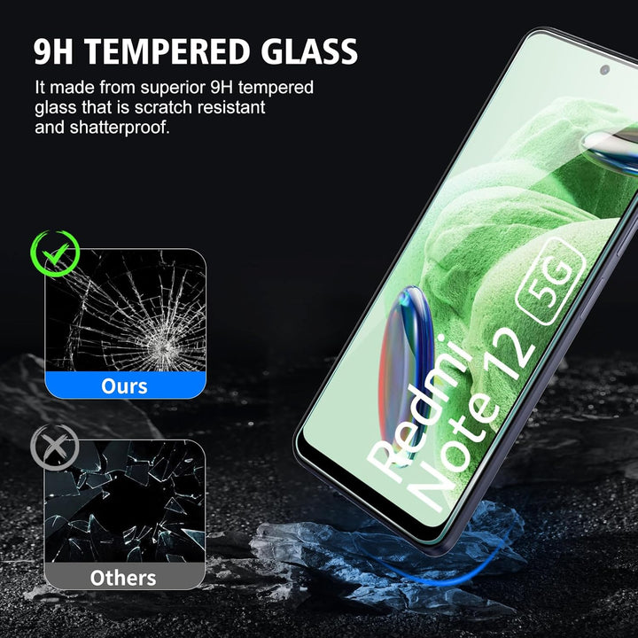 Xiaomi Redmi Note 12 4G/5G Screenprotector Tempered Glas-Ilumina Benelux
