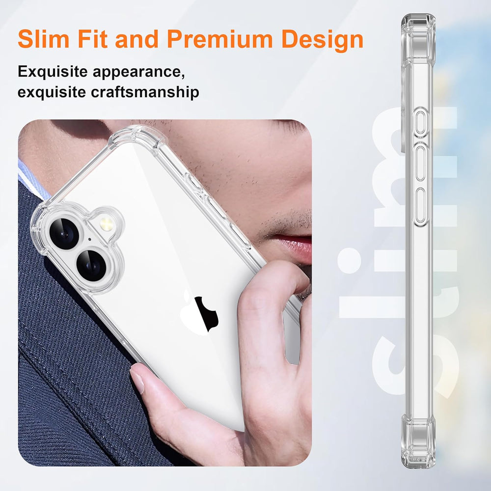 iPhone 17 Hoesjes - Ultra-Hybrid Backcover - Schokbestendig - Crystal Clear Transparant-Ilumina Benelux